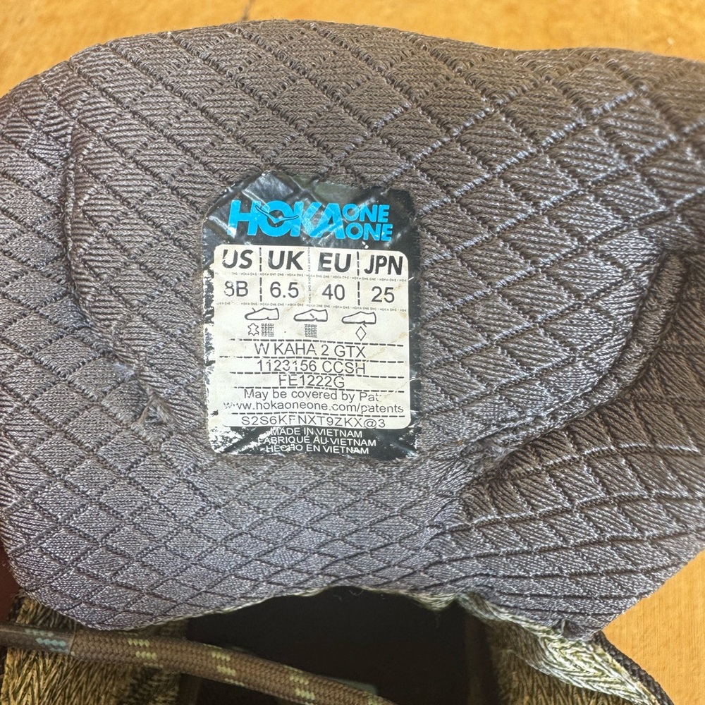 Hoka One One Gray and Teal Athletic Shoes - Picture 5 of 8